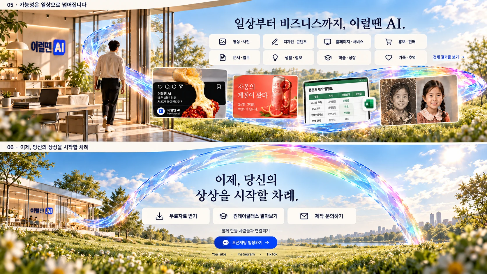 기존 승인 야외 시안의 풍경
